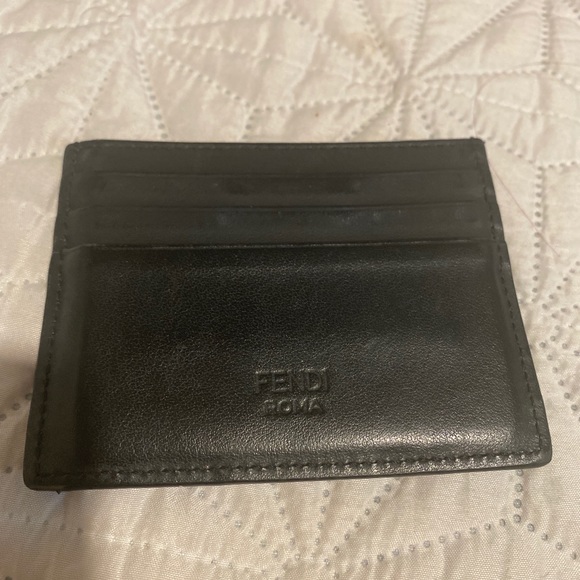 Fendi Black Leather Card Holder - Picture 4 of 4